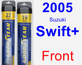 Front Wiper Blade Pack for 2005 Suzuki Swift+ - Assurance