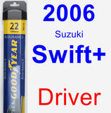 Driver Wiper Blade for 2006 Suzuki Swift+ - Assurance