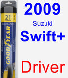 Driver Wiper Blade for 2009 Suzuki Swift+ - Assurance