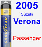 Passenger Wiper Blade for 2005 Suzuki Verona - Assurance