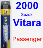 Passenger Wiper Blade for 2000 Suzuki Vitara - Assurance