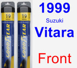 Front Wiper Blade Pack for 1999 Suzuki Vitara - Assurance