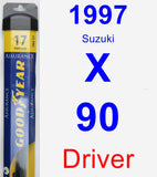 Driver Wiper Blade for 1997 Suzuki X-90 - Assurance