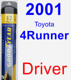 Driver Wiper Blade for 2001 Toyota 4Runner - Assurance