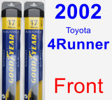 Front Wiper Blade Pack for 2002 Toyota 4Runner - Assurance