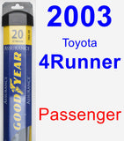 Passenger Wiper Blade for 2003 Toyota 4Runner - Assurance