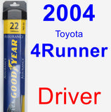 Driver Wiper Blade for 2004 Toyota 4Runner - Assurance