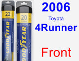 Front Wiper Blade Pack for 2006 Toyota 4Runner - Assurance