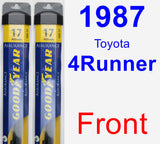 Front Wiper Blade Pack for 1987 Toyota 4Runner - Assurance