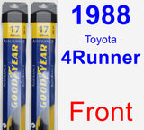 Front Wiper Blade Pack for 1988 Toyota 4Runner - Assurance