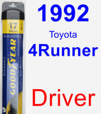 Driver Wiper Blade for 1992 Toyota 4Runner - Assurance