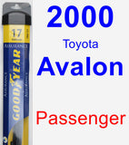 Passenger Wiper Blade for 2000 Toyota Avalon - Assurance