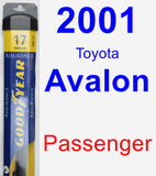 Passenger Wiper Blade for 2001 Toyota Avalon - Assurance