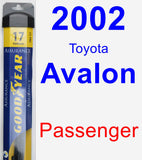 Passenger Wiper Blade for 2002 Toyota Avalon - Assurance