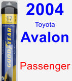 Passenger Wiper Blade for 2004 Toyota Avalon - Assurance