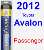 Passenger Wiper Blade for 2012 Toyota Avalon - Assurance