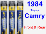 Front & Rear Wiper Blade Pack for 1984 Toyota Camry - Assurance