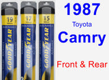 Front & Rear Wiper Blade Pack for 1987 Toyota Camry - Assurance