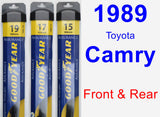 Front & Rear Wiper Blade Pack for 1989 Toyota Camry - Assurance