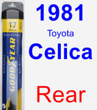 Rear Wiper Blade for 1981 Toyota Celica - Assurance