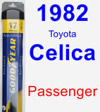 Passenger Wiper Blade for 1982 Toyota Celica - Assurance