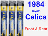 Front & Rear Wiper Blade Pack for 1984 Toyota Celica - Assurance