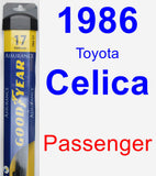 Passenger Wiper Blade for 1986 Toyota Celica - Assurance