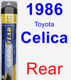 Rear Wiper Blade for 1986 Toyota Celica - Assurance