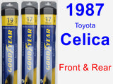 Front & Rear Wiper Blade Pack for 1987 Toyota Celica - Assurance