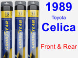 Front & Rear Wiper Blade Pack for 1989 Toyota Celica - Assurance