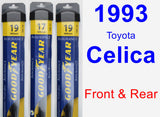 Front & Rear Wiper Blade Pack for 1993 Toyota Celica - Assurance