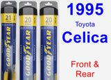 Front & Rear Wiper Blade Pack for 1995 Toyota Celica - Assurance
