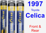 Front & Rear Wiper Blade Pack for 1997 Toyota Celica - Assurance