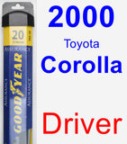 Driver Wiper Blade for 2000 Toyota Corolla - Assurance