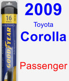 Passenger Wiper Blade for 2009 Toyota Corolla - Assurance