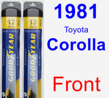 Front Wiper Blade Pack for 1981 Toyota Corolla - Assurance