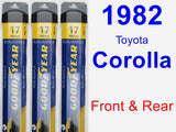 Front & Rear Wiper Blade Pack for 1982 Toyota Corolla - Assurance