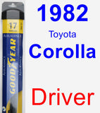 Driver Wiper Blade for 1982 Toyota Corolla - Assurance