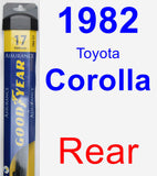 Rear Wiper Blade for 1982 Toyota Corolla - Assurance