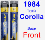 Front Wiper Blade Pack for 1984 Toyota Corolla - Assurance