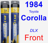 Front Wiper Blade Pack for 1984 Toyota Corolla - Assurance