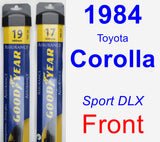 Front Wiper Blade Pack for 1984 Toyota Corolla - Assurance