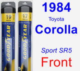 Front Wiper Blade Pack for 1984 Toyota Corolla - Assurance