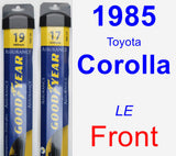 Front Wiper Blade Pack for 1985 Toyota Corolla - Assurance