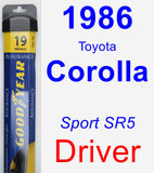 Driver Wiper Blade for 1986 Toyota Corolla - Assurance