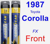 Front Wiper Blade Pack for 1987 Toyota Corolla - Assurance