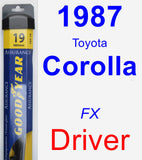 Driver Wiper Blade for 1987 Toyota Corolla - Assurance