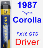 Driver Wiper Blade for 1987 Toyota Corolla - Assurance