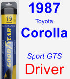 Driver Wiper Blade for 1987 Toyota Corolla - Assurance