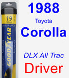 Driver Wiper Blade for 1988 Toyota Corolla - Assurance